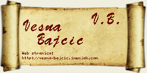 Vesna Bajčić vizit kartica